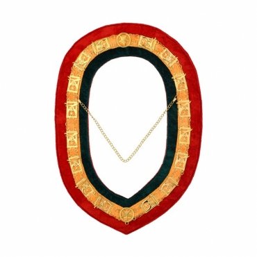 Shriners Chain Collar Tricolor Backing
