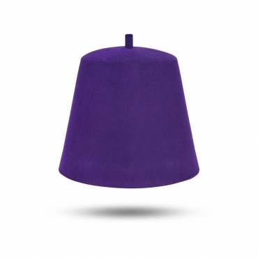 Masonic Plain Fez Hat Purple Wool With Various Tassel Colors