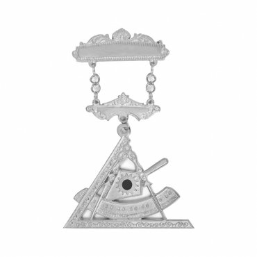 Past Illustrious Master Council Breast Jewel - Silver With Engravable Bar