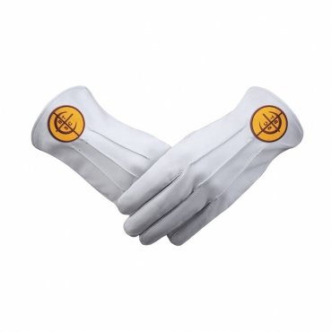 Council Of Crusaders PHA Gloves - Leather Machine Embroidery