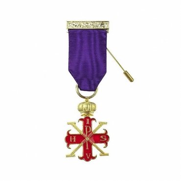 Sovereign Red Cross of Constantine Breast Jewel - Indigo
