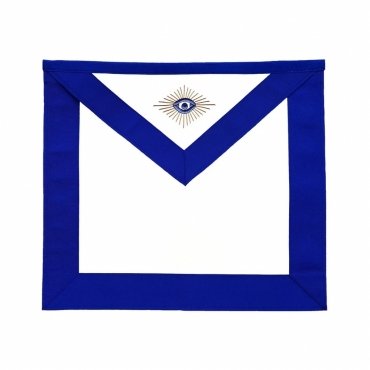 MASTER MASON BLUE LODGE APRON - ROYAL BLUE GOLD EMBROIDERY