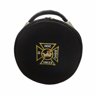 Knights Templar Commandery Crown Cap Case - Black