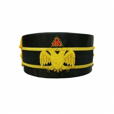 32nd Degree Scottish Rite Crown Cap Double-Eagle Wings Down
