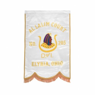 DOI PHA Banner - Printed With Gold Braid & Fringe