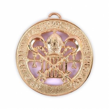 Allied Masonic Degrees Officer Collar Jewel - Gold Plated