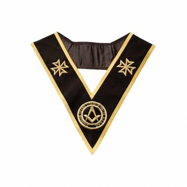 Grand Officers Malta Regulation Collar Black Moire
