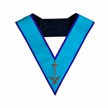 Tyler Memphis Misraim French Regulation Officer Collar Hand Embroidery