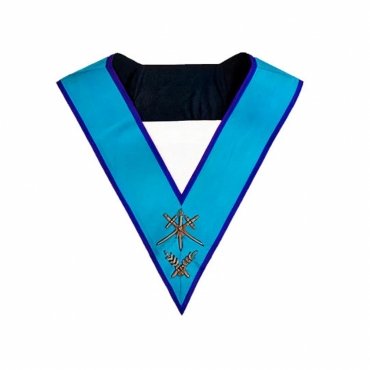 Master of Ceremonies Memphis Misraim French Regulation Officer Collar Hand Embroidery