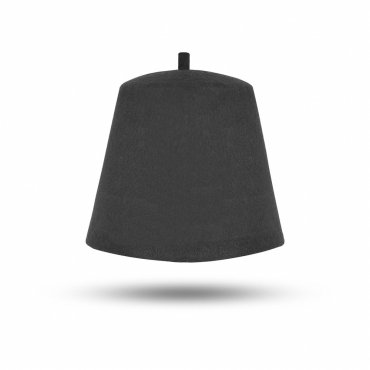 Masonic Plain Fez Hat Gray Wool With Various Tassel Colors