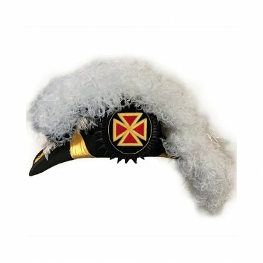 Grand Commander Knights Templar Commandery Chapeau All White Plumes