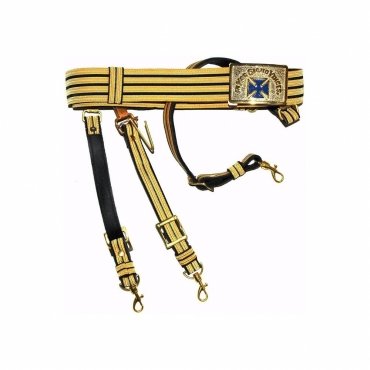 Past Grand Commander Knights Templar Commandery Regalia Belt - Blue Cross