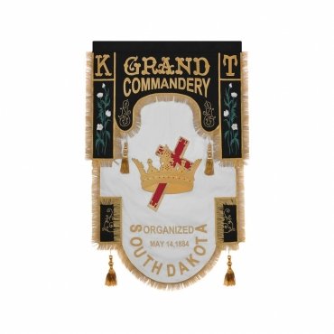 Grand Knights Templar Commandery Banner - Machine Embroidery