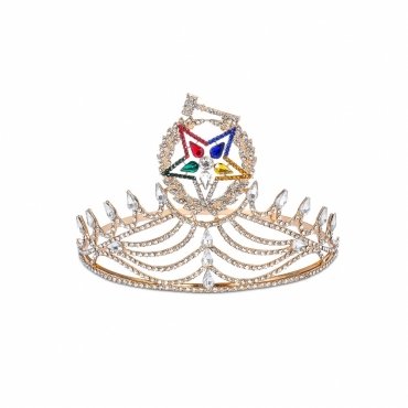 Grand Worthy Matron OES Crown Colorful Star