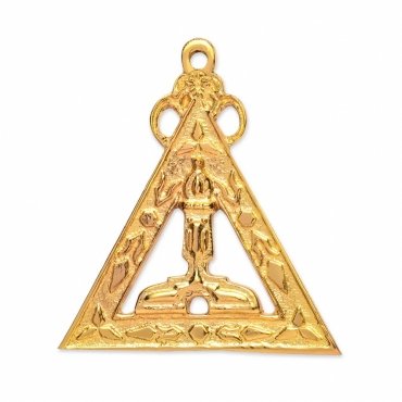 King Royal Arch Chapter Officer Collar Jewel - Gold Plated