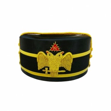 32nd Degree Scottish Rite Crown Cap Wings Down Double Eagle