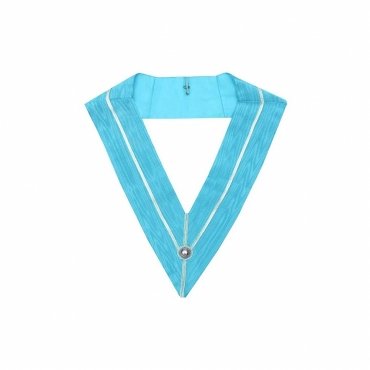 Past Master Craft English Regulation Collar Turquoise Moire