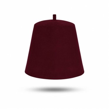 Masonic Plain Fez Hat Maroon Wool With Various Tassel Colors