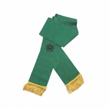 Knight of the Sword Knight Masons Sash - Green Moire