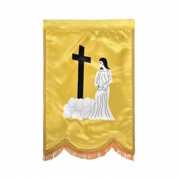 Faith Order Of The Amaranth Banner - Printed With Gold Braid & Fringe