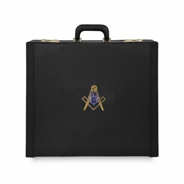Master Mason Blue Lodge Apron Case - Hand Embroidery Square & Compass G Various Sizes & Materials