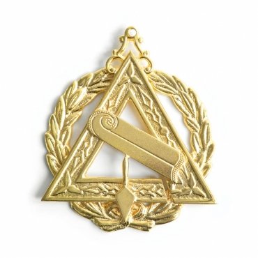 Grand Marshal Royal & Select Masters Officer Collar Jewel - Gold Plated