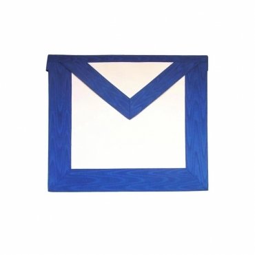 12TH DEGREE MEMPHIS MISRAIM FRENCH REGULATION APRON WHITE ROYAL BLUE MOIRE