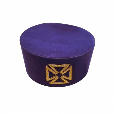 Grand Prior Knights Templar Commandery Crown Cap Purple